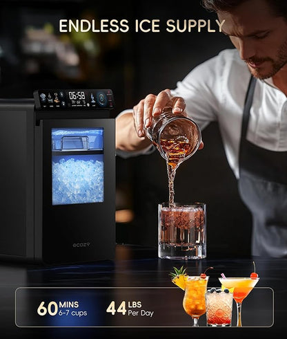 ecozy Nugget Ice Maker Countertop, Smart Pebble Ice Machine - Image 6