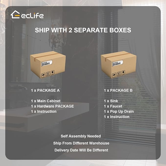 eclife 30" Bathroom Vanities Cabinet - Image 7