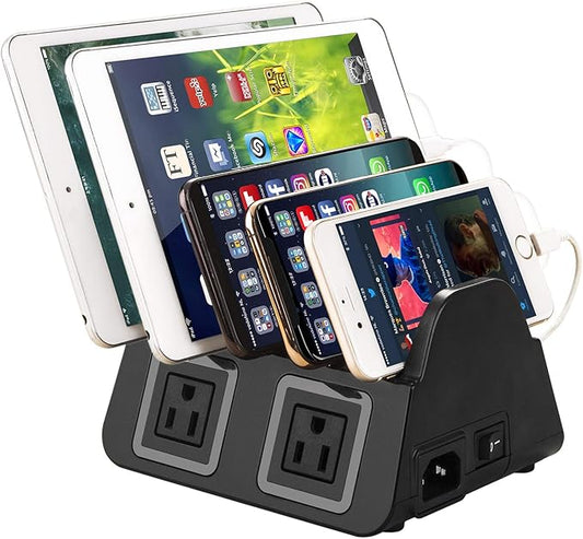 UDOLI 5 USB Ports Charging Station Organizer by UDOLIBRAND