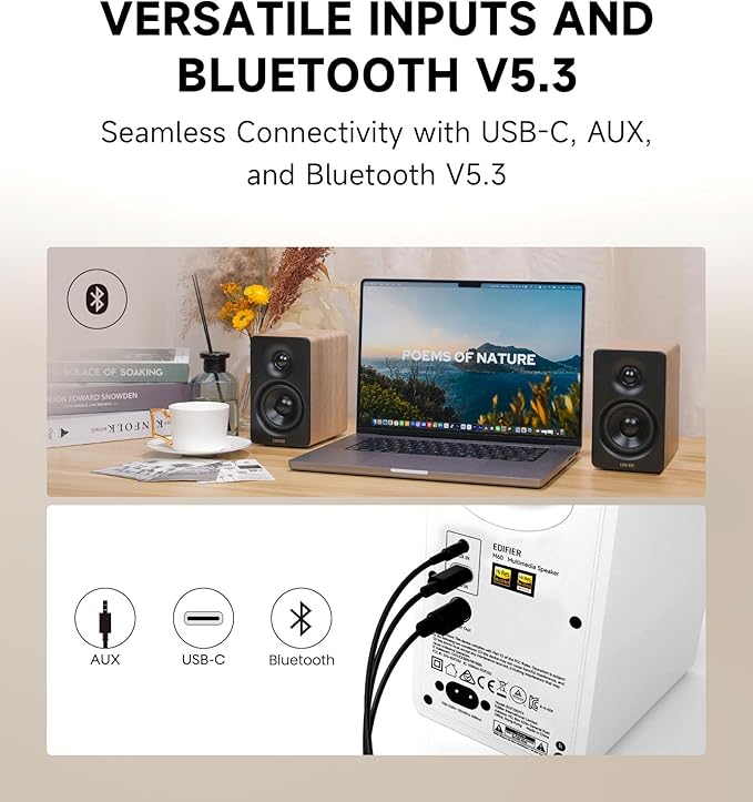 Edifier M60 Multimedia Speaker Bluetooth 5.3, 66W RMS, Hi-Res Audio & Hi-Res - Image 5