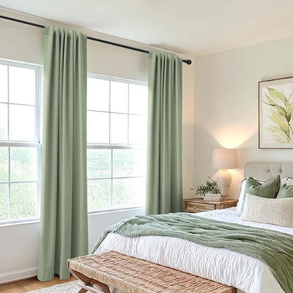 100% Blackout Shield Linen Blackout Curtains - Image 5