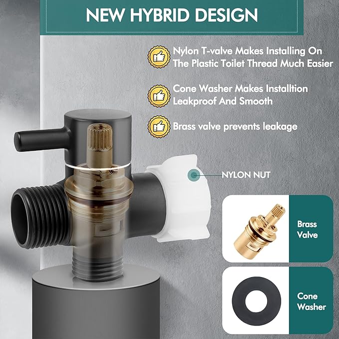 Handheld Bidet Sprayer for Toilet, Premium Stainless Steel Bathroom Bidet - Image 2