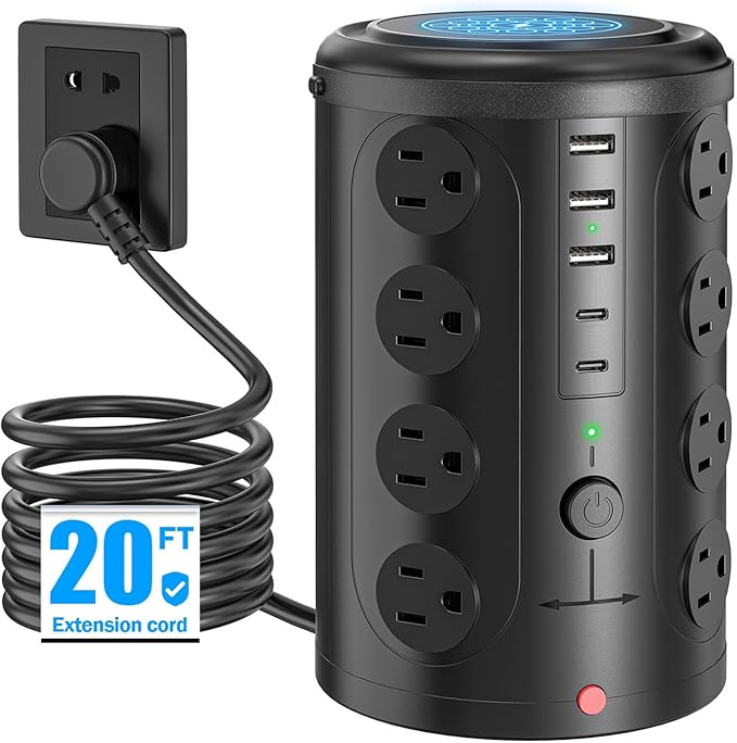 Power Strip Tower Surge Protector by Unknown
