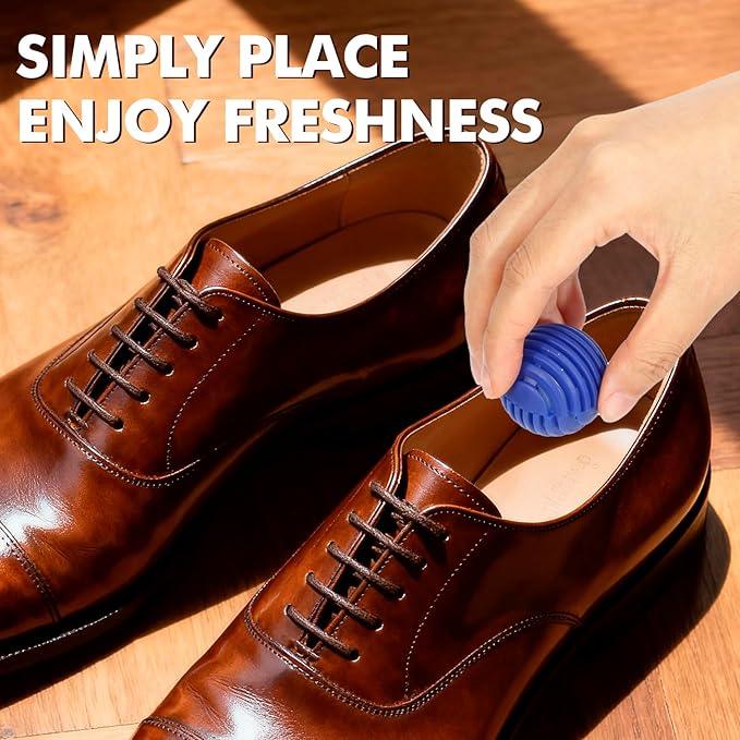 Sneaker Deodorizer Balls 12 Pack, Linen and Escape Scent, Odor Eliminator Balls - Image 4