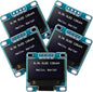 Weewooday 5 Pieces 0.96 Inch OLED Module 12864 128x64 Driver IIC I2C Serial by Weewooday