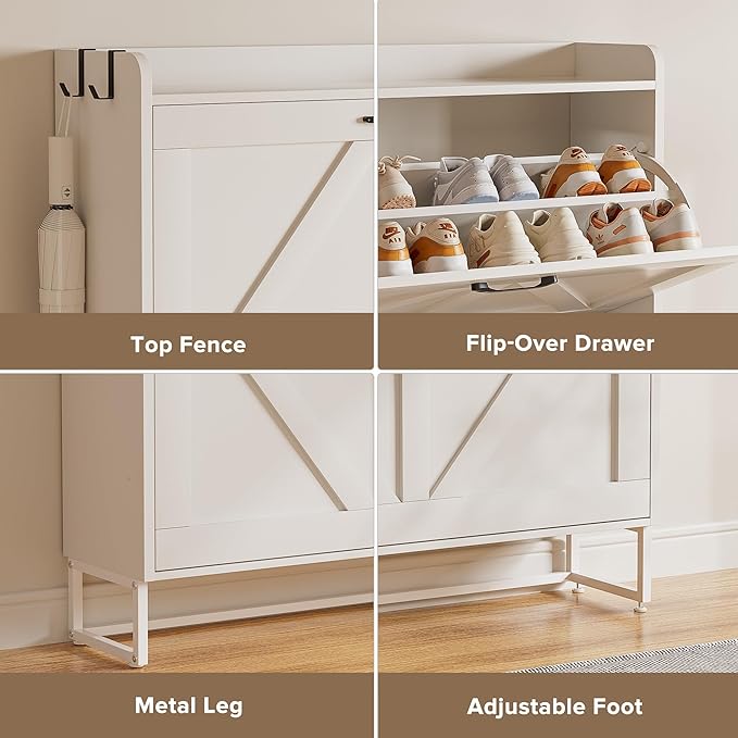 EOYUTLLY Shoe Cabinet for Entryway - Image 7