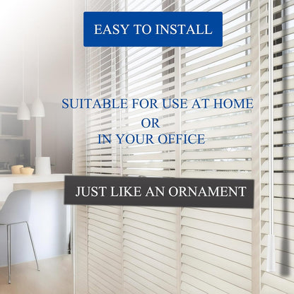 JUYO VONSAN Blinds Wand Fiberglass Vertical Blinds Replacement Parts with Hook Extra Long Blind Tilt Wand (2, 60 Inch in Length)