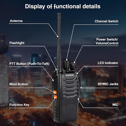 Baofeng Walkie Talkies 888S Rechargeable Long Range - Image 3