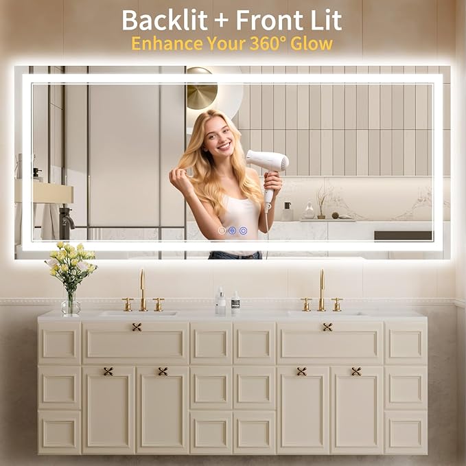 32"x72" LED Bathroom Mirror - Image 2