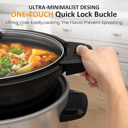 Sunvivi 4qt Slow Cooker, Programmable Slow Cooker - Image 7