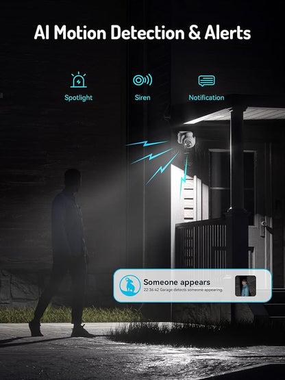 blurams 2K Solar Outdoor Camera Wireless, 360° PTZ Security Cameras Wireless - Image 6