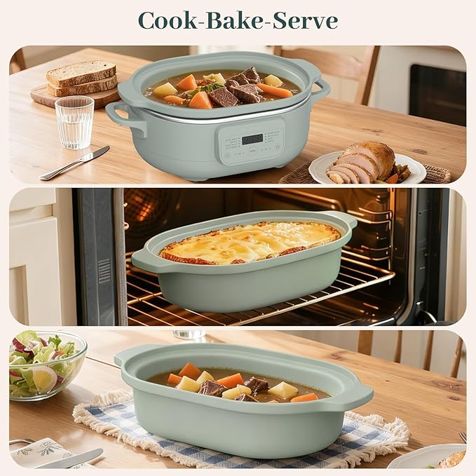 MAGNIFIQUE 4 Quart Programmable Casserole Slow Cooker, 8-in-1 Multi Cooker - Image 5