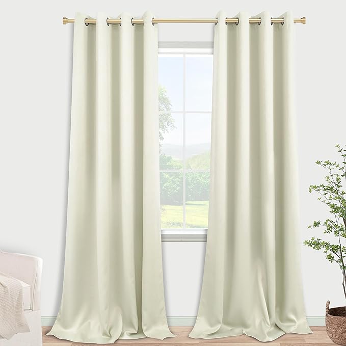 102 Inch Extra Long Curtains for Bedroom Living Room, Set 2 Two Panels - Image 3