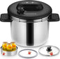KOCH SYSTEME CS Stainless Steel Pressure Cooker 6.3 QT, Olla de Presion by KOCHSYSTEMECS