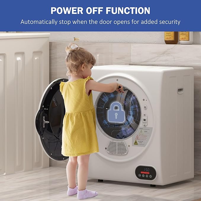 HOMCOM Portable Clothes Dryer, Compact Laundry Dryer - Image 5