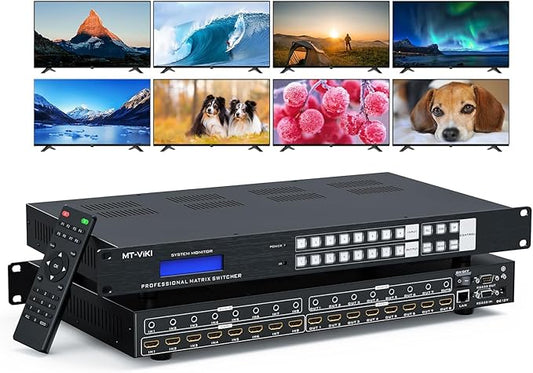 MT-VIKI 8x8 8K UHD HDMI 2.1 Matrix Switcher by MT-VIKI