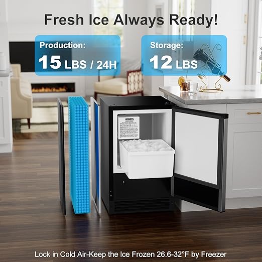 COTLIN Drainless Under Counter Ice Maker 15" W - Image 3