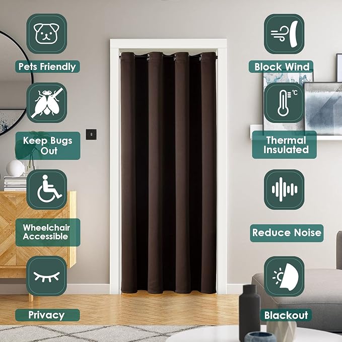 ChrisDowa Blackout Door Curtains - Image 2