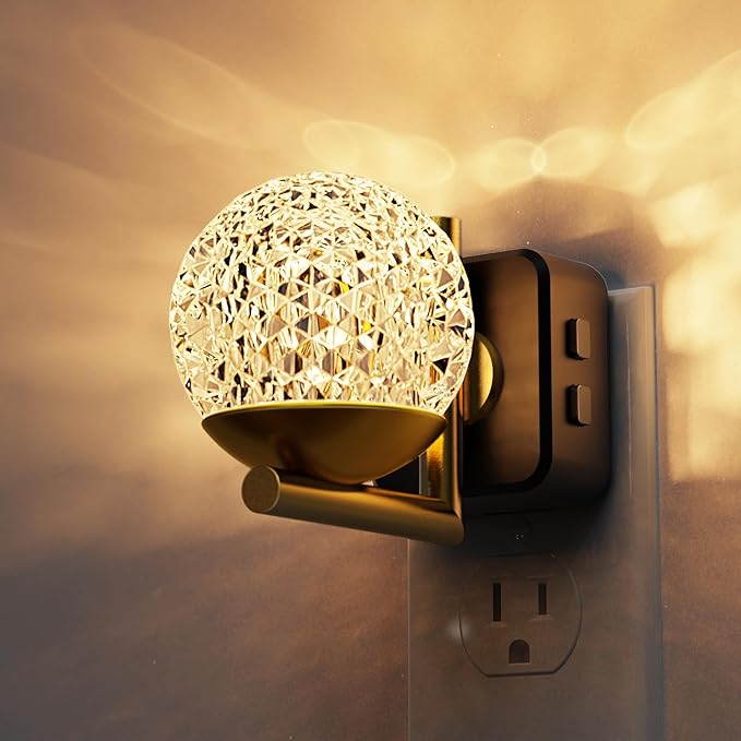 L LOHAS LED Night Lights Plug Into Wall, Dusk to Dawn Sensor, 10-Color RGB by LLOHASLED