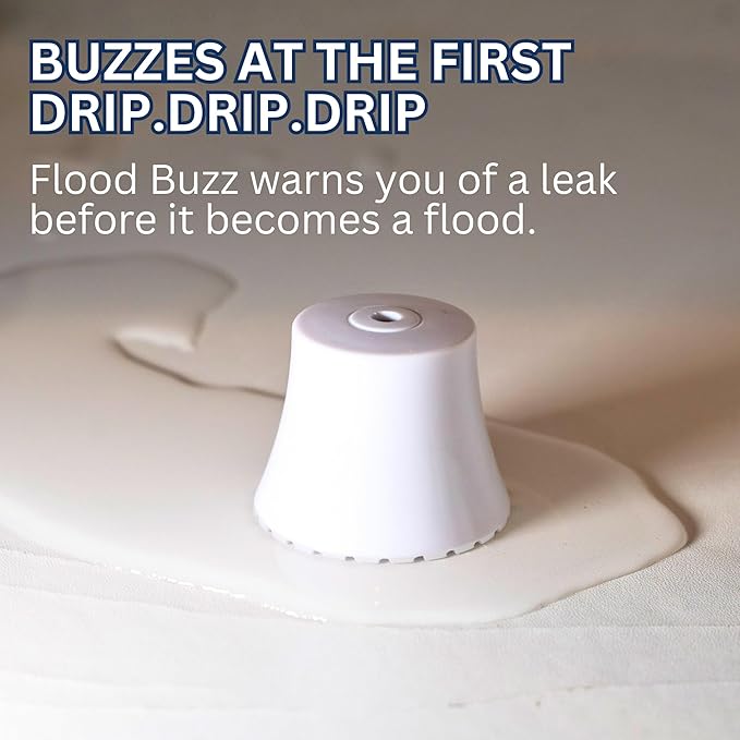 Flood Buzz Small Water Leak Alarm 3-Pack | Ready to Use Right Out of The Box - Image 4