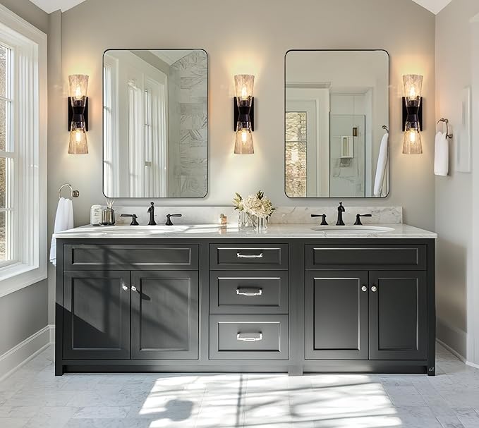ANDY STAR 36”x48” Black Bathroom Mirror, Wall Mirror - Image 2