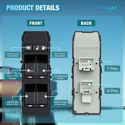 Nilight Power Master Window Switch Compatible - Image 3