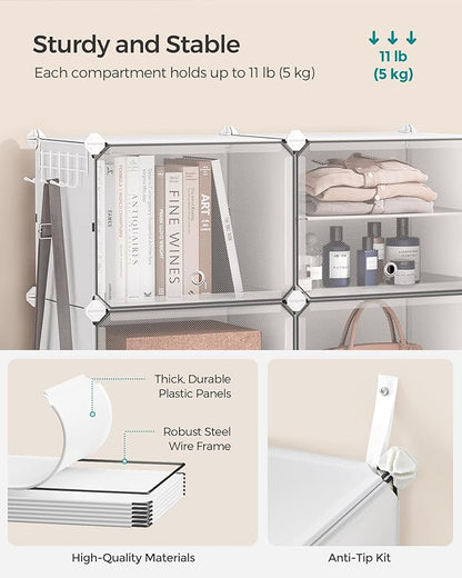 SONGMICS Shoe Rack Organizer, 4-Tier Shoe Storage Cabinet - Image 5