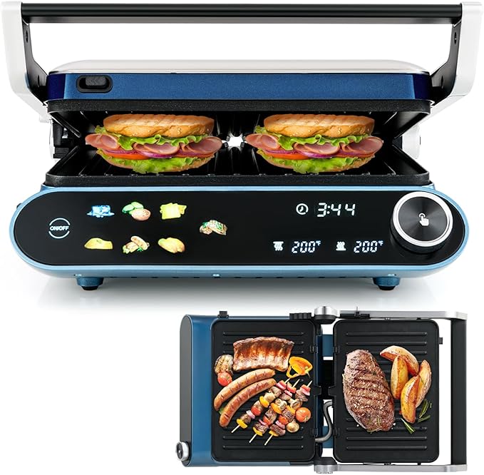 COSTWAY Panini Press, 1200W Sandwich Maker by COSTWAY