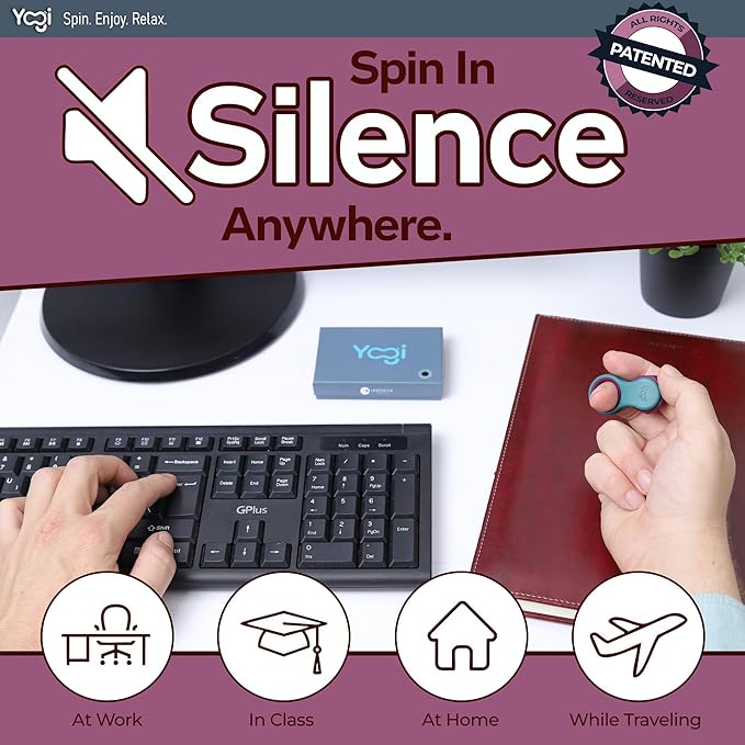 Yogi Fidget Toy – Silent Sensory Spinner - Image 3