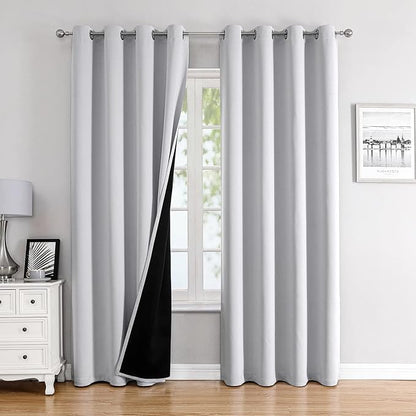 ChrisDowa 100% Blackout Curtains 80 inch Long by ChrisDowa