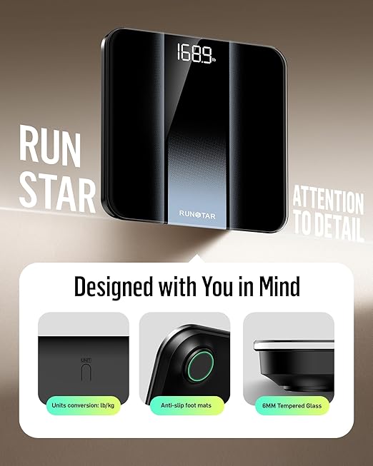 RunStar Digital Bathroom Scale for Body Weight - Image 6