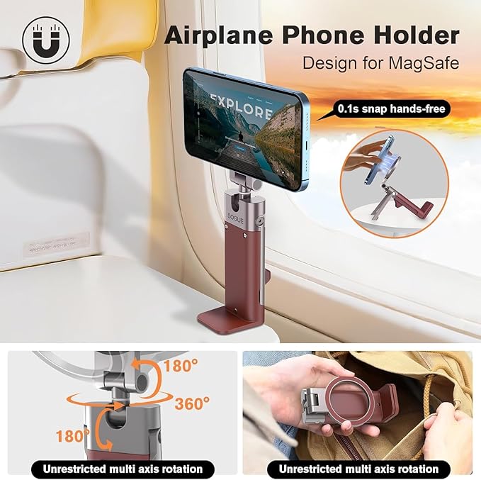 for MagSafe Airplane Phone Holder Mount Travel Essentials - Image 2