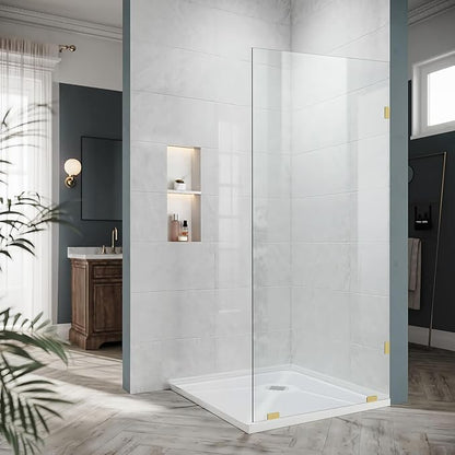 Bathroom Shower Glass Door, 5/16" Thick Clear Tempered Glass Door by Jinxi+Home