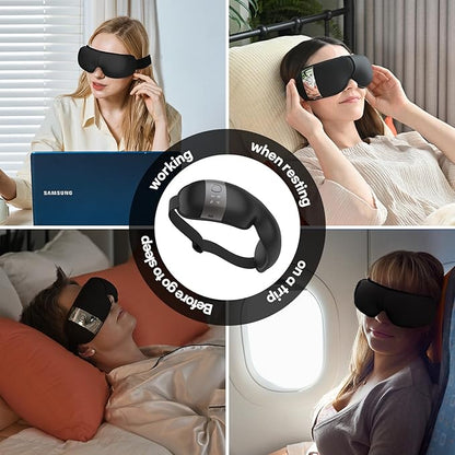 HubiCare Eye Massager with Heat, and Music Helps Relieve Strain, Dark Circles - Image 9