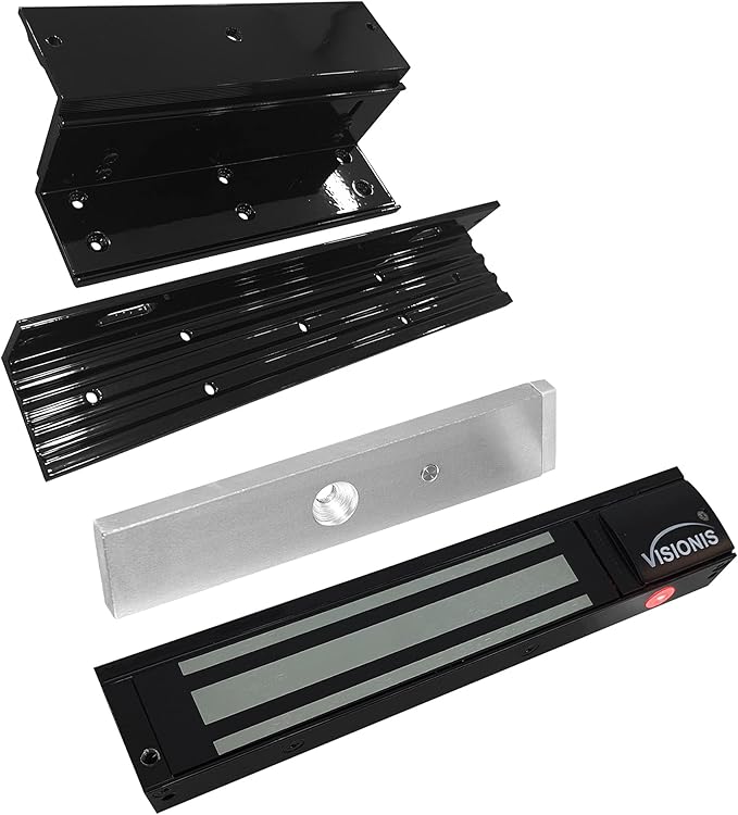 Visionis FPC-5192-BL Black 600lbs Indoor Electromagnetic Lock by Visionis