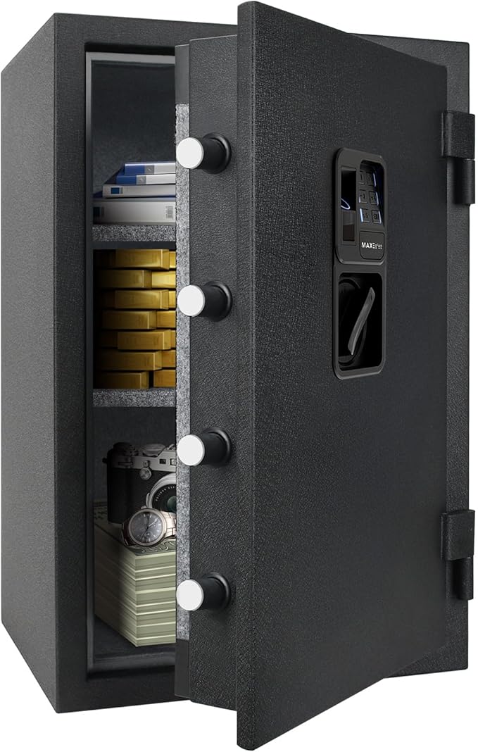 Biometric Finger Vein Fireproof Safe Box, 2.15 Cubic Feet Fire Resistant - Image 8