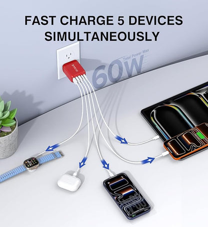 60W USB C Wall Charger, Samsung Galaxy - Image 2