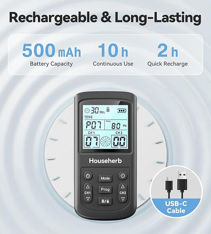 TENS Unit Muscle Stimulator for Pain Relief, 3-in-1 EMS TENS Machine - Image 5