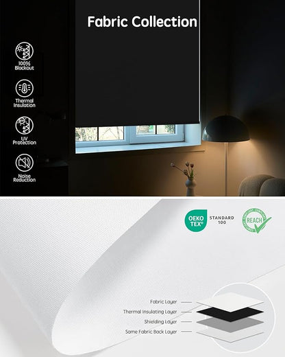 Yoolax Motorized Blinds with Remote, Automatic Window Shades Work with Alexa - Image 6