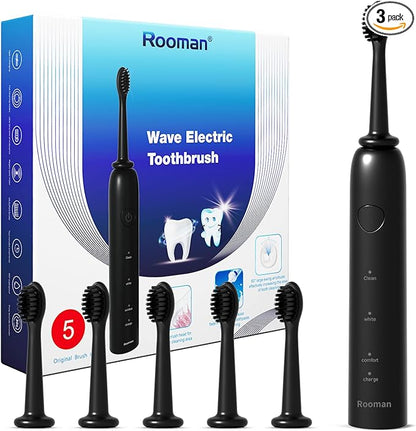 Rooman Oscillation&Vibration Sonic Electric Toothbrush by Rooman