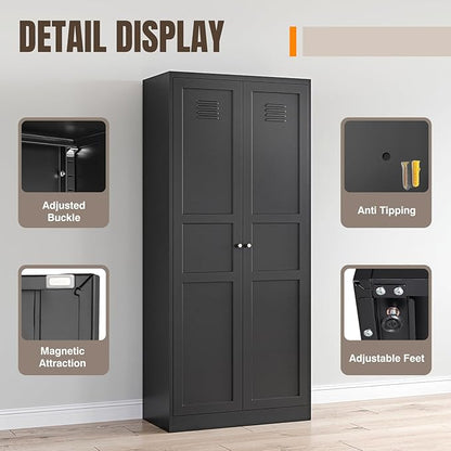 Yizosh Metal Storage Cabinet - Image 4