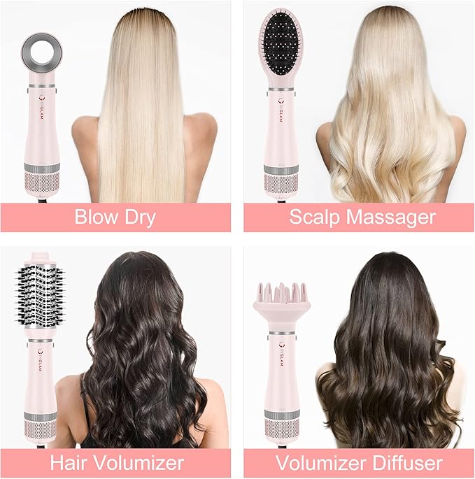 IG INGLAM 4 in 1 Blowout Hair Dryer Brush Set - Image 2
