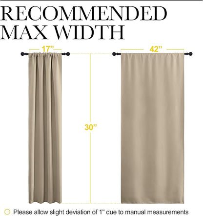 NICETOWN 2 Panels Blackout Curtains, Rod Pocket Thermal Insulated Drapes - Image 3