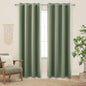 KOUFALL Nursery Curtains Boy Blackout, Sage Green Boho Woodland Theme Room by KOUFALL