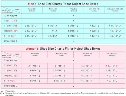 Kuject X-Large Shoe Storage Boxes Organizers Clear Plastic Stackable 12 Pack - Image 9