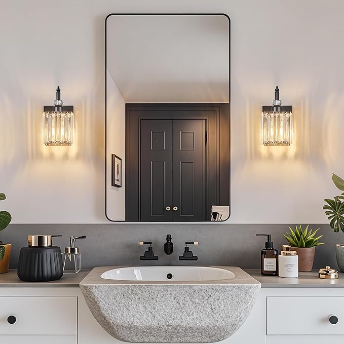 BBLLWJ Modern Wall Sconces Set of Two Black Wall Sconces Indoor Wall Lamp - Image 7