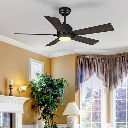 SMAAIR Smart Ceiling Fan with Light, 48inch Indoor and Outdoor ceiling fan with - Image 8
