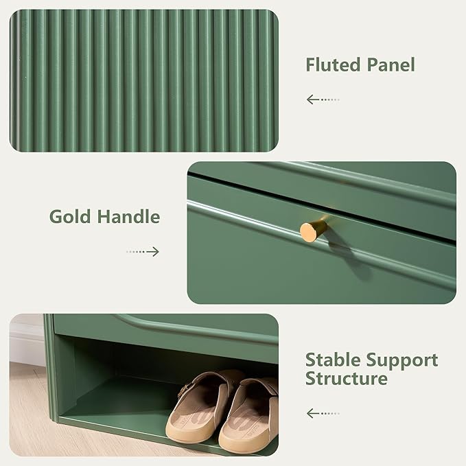 Shoe Storage Cabinet Entryway, Narrow Shoe Cabinet - Image 6