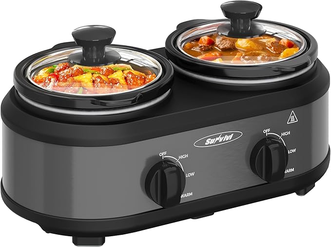 Sunvivi Dual Slow Cooker, Buffet Servers and Warmer by WeGetLife