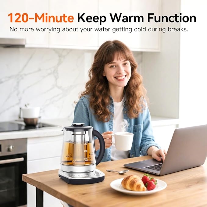 Electric Kettle With Infuser, 1.5L Electric Tea Kettle With Temperature Control - Image 5